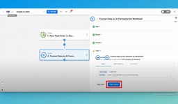 The the AI Formatter step by clicking &quot;Test action&quot;.