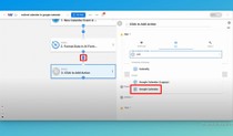 Add a new step and then choose the app Google Calendar.