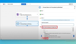 Select the &quot;answers&quot; array from the Google Forms trigger response.
