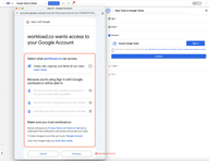 Granting permissions to Workload so it can access Sheets