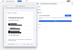 Select which Google account to use for automation