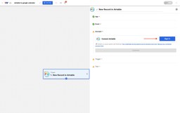 Sign in to connect Airtable account in Workload before setting up automation