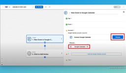 Securely connect your Google Calendar account.