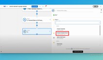 Select the action event &quot;Create Detailed Event&quot;.