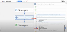 Choosing task due date as input for AI formatting step