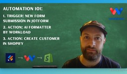 Introduction to Create Shopify Customers from Jotform Responses workflow powered by Workload.