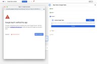 Clicking “Advanced” to manually approve Google account access