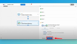 Click on &quot;Test action&quot; to make sure the action works correctly.