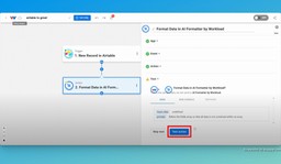 Test the AI Formatter by Workload action step of your Airtable Gmail Integration.