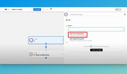 Select New Form Submission as the trigger event.
