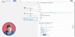Testing the Google Sheets action to verify that new Google Form responses import correctly into the selected spreadsheet.