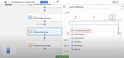 Setting up another AI Formatter step in the automation to handle phone number formatting.