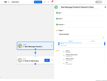 Customize your Slack integration