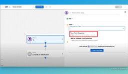 Setup your trigger by choosing the &quot;New Form Response&quot; trigger event in Google Forms.