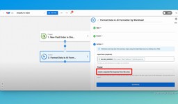 Prompt the AI Formatter to format the response. 