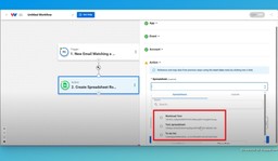 Select the spreadsheet that contains the worksheet you want to update with your Gmail to Google Sheets automation.