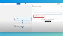 Select your trigger app (Typeform) and then choose the &quot;New Entry&quot; event.