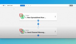 Check each step in your new Google Sheets to Slack Messaging workflow before activating.