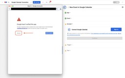 Click Advanced during account setup to continue.