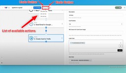 Example of Undo and Redo Buttons used to fix workflow mistakes