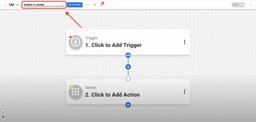 Naming the Airtable Records to Sheets workflow in the Workload editor.
