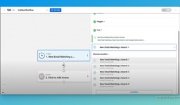 Displaying results from your test Gmail trigger.