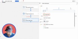 Selecting Google Sheets as the action app in Workload to log summarized Gmail data into a spreadsheet.