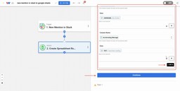 Mapping Slack message details and usernames into Google Sheets columns to Track Slack Mentions in Google Sheets Automatically 💬.