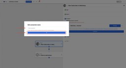 Name your Mailchimp connection to easily identify it in future workflows.