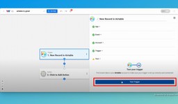 Test the trigger of your Airtable Gmail Integration.