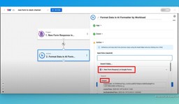 Select the Input Data to format with the AI Formatter by Workload.