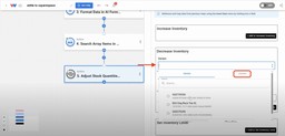 Opening the custom tab to manually enter a variant ID for inventory control.