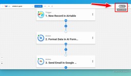 Activate your Airtable Gmail Integration.