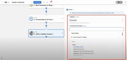 Choose your audience and map the data from the previous steps.