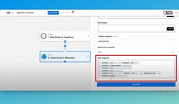 Create the email that you would like to send by map the data from the trigger that you want to use. 