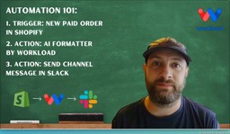 Intro to &quot;Shopify Order to Slack Message&quot; workflow powered by Workload.