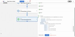Completing the automation and clicking Continue in Workload