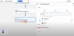 Adding a new action step after finding the correct inventory item to update Squarespace Stock from Zettle.