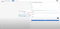 Choose the spreadsheet and worksheet where Gmail data will be logged.
