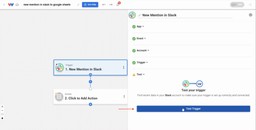Testing the Slack trigger in Workload to confirm the automation is set up correctly.