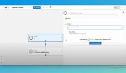 Select Typeform as your trigger app and &quot;New Entry&quot; as the trigger event.
