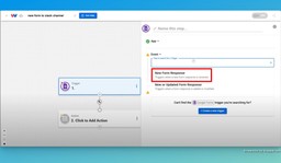 Choose &quot;New Form Response&quot; in Google For