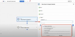 Selecting the specific calendar to monitor for new events