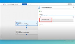 Now choose &quot;webhookReceived&quot; as the webhook trigger event.