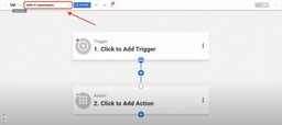 Naming the workflow 'Zettle to Squarespace' to organize your Squarespace Stock from Zettle sync