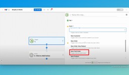 Choose Shopify as the trigger app and &quot;New Paid Order&quot; as the trigger event.