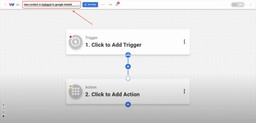 Naming the automation “new contact in HubSpot to Google Sheets” in the Workload editor.