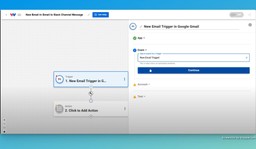 Select the &quot;New Email Trigger&quot; in Gmail.