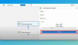 Test the Shopify Order to Slack Message workflow trigger.