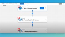 Verify that the nodes in your Sync Calendar Events workflow have green indicators.